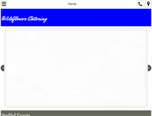 Tablet Screenshot of cateringbywildflower.com
